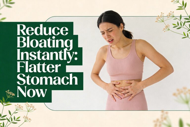 How to Reduce Bloating Instantly for a Flatter Stomach