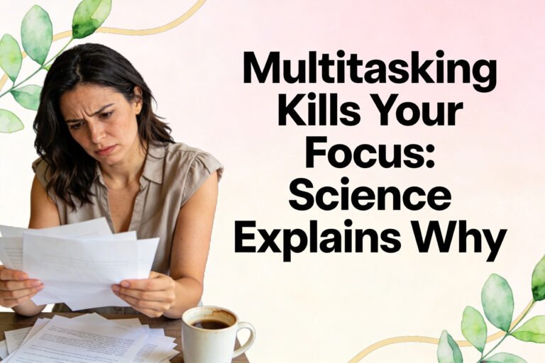 Why Multitasking Is Scientifically Ruining Your Focus