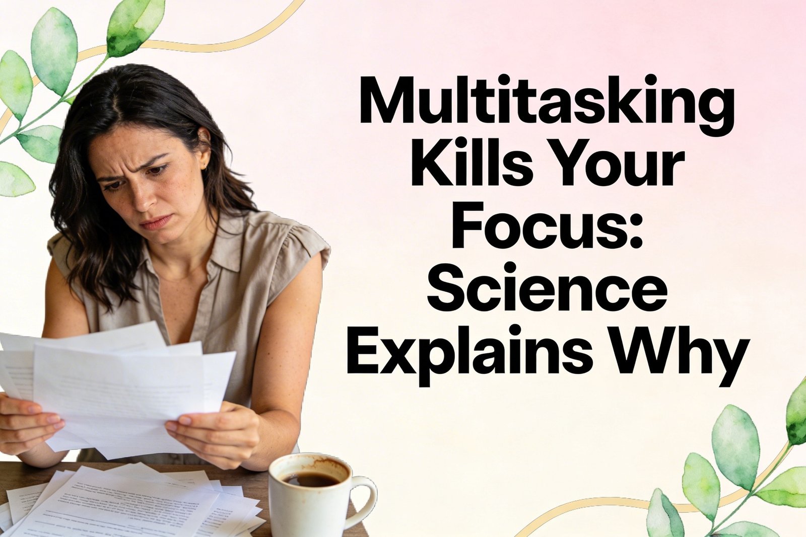 Why Multitasking Is Scientifically Ruining Your Focus