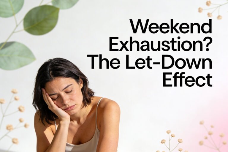 Why Weekends Make You Exhausted: The Let-Down Effect