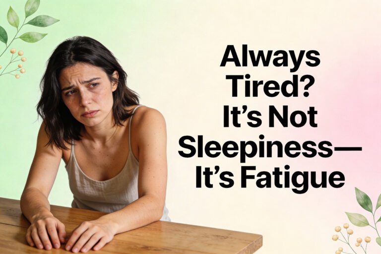 Why You’re Always Tired but Not Sleepy: Fatigue vs. Sleepiness